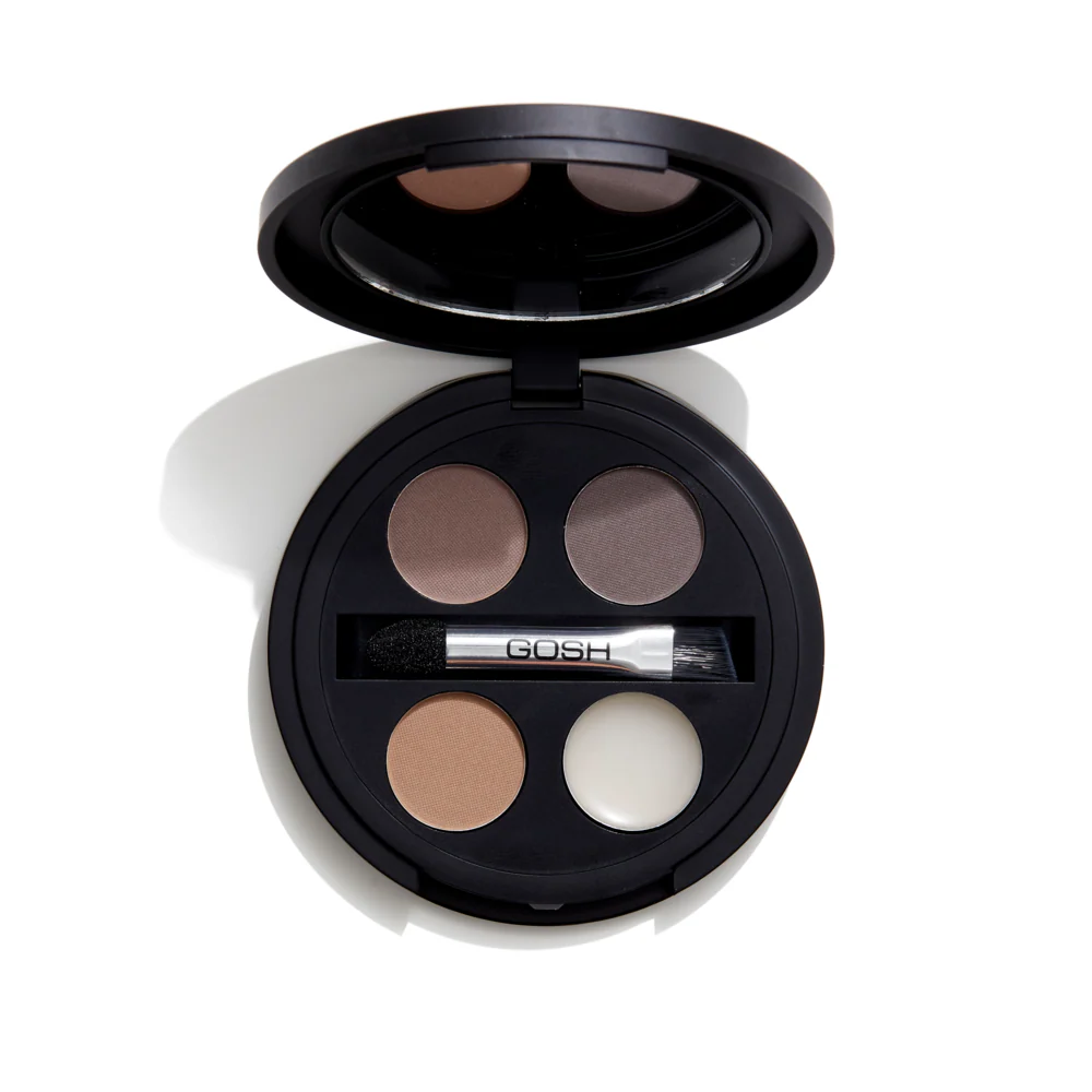 GOSH Brow Kit -kulmaväripaletti 2,82g, 001 - Image 4