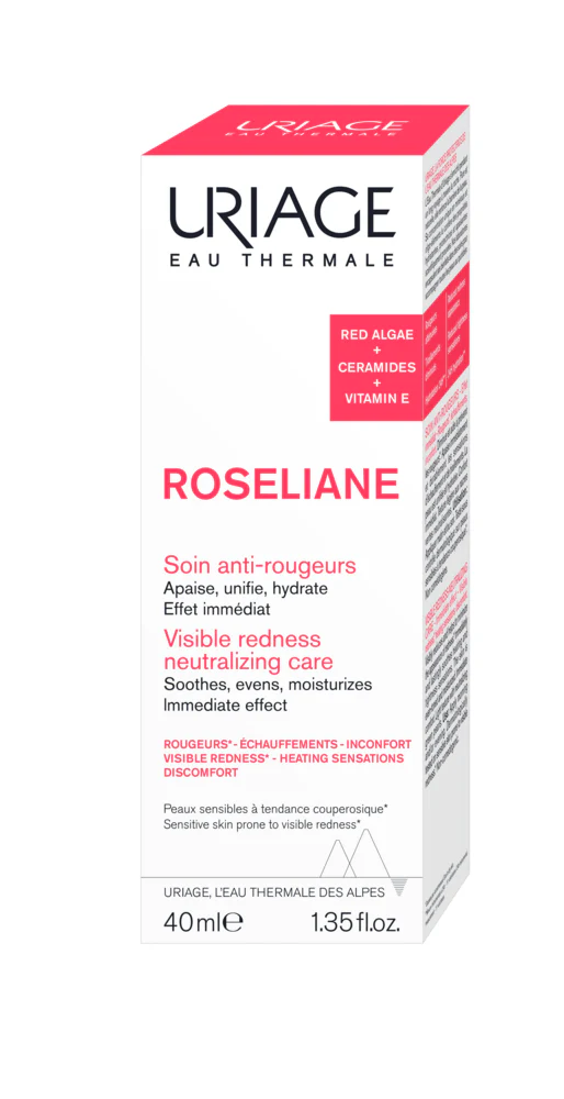 Uriage Roseliane Anti-redness Cream 40ml kasvovoide punoitukseen taipuvaiselle iholle - Image 2