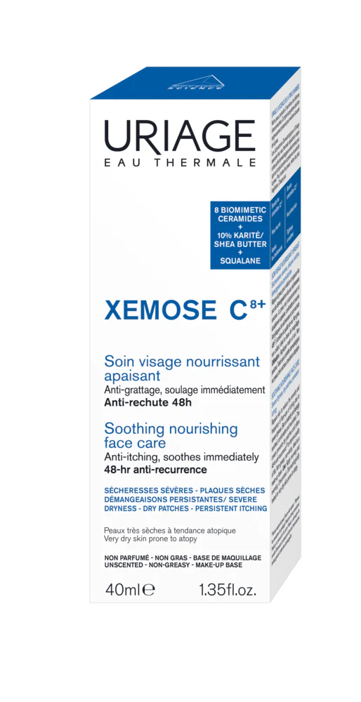 Uriage Xemose C8+ Soothing Nourishing Face Cream 40 ml kasvovoide kuivalle iholle - Image 2
